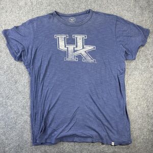 Kentucky Wildcats Shirt Mens X-Large Blue NCAA Basketball UK Short Sleeve